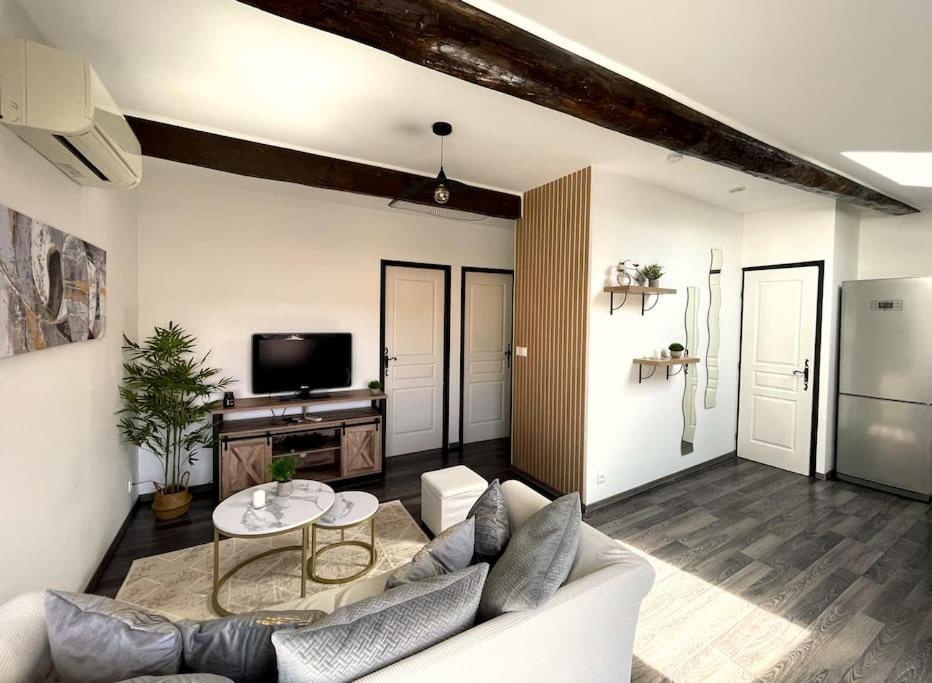 Charme Urbain Sous Les Toits-Terrasse/Clim/Parking Apartamento Béziers Exterior foto